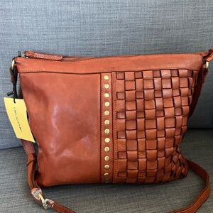 NWT MARTA PONTI LEATHER CROSSBODY SHOULDER BAG PURSE